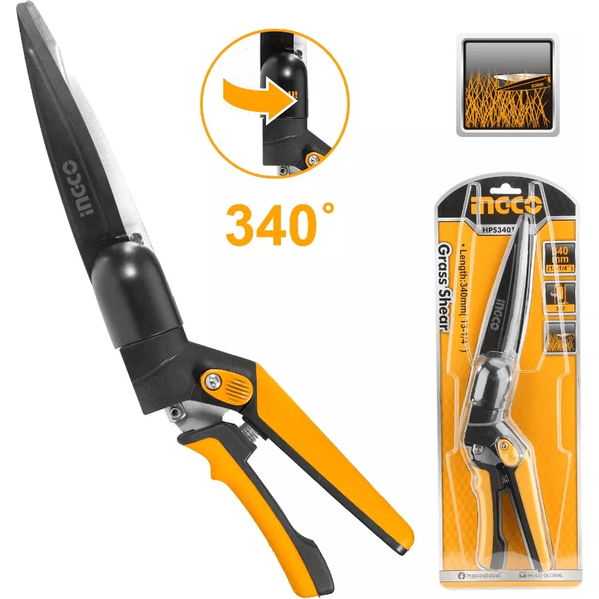 Ingco HPS3401 Grass Scissors / Garden Shears 340mm - KHM Megatools Corp. Ingco HPS3401 Grass Scissors / Garden Shears 340mm - KHM Megatools Corp.